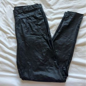 Faux leather leggings